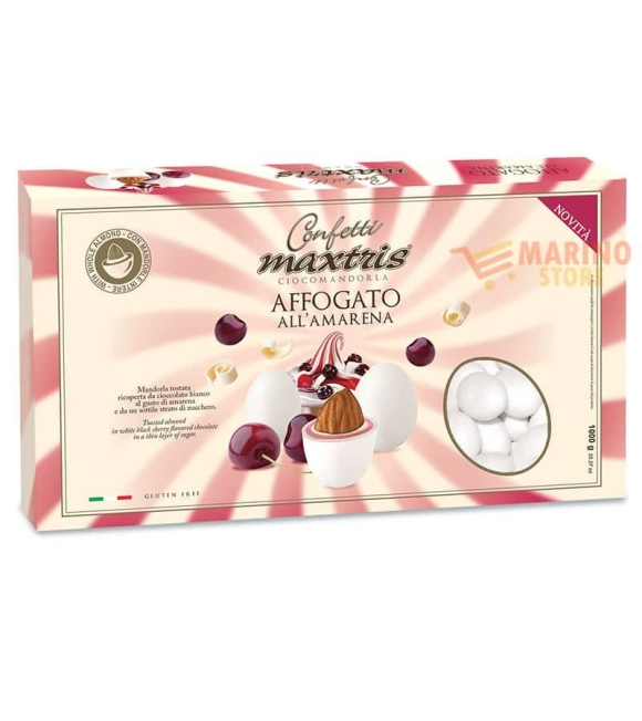 Immagine 0 di Confetti Bianchi Ciocomandorla Maxtris Gusto affogato all'amarena