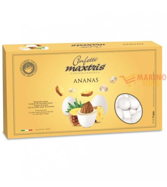 Immagine 0 di Confetti Bianchi Ciocomandorla Maxtris Gusto Ananas
