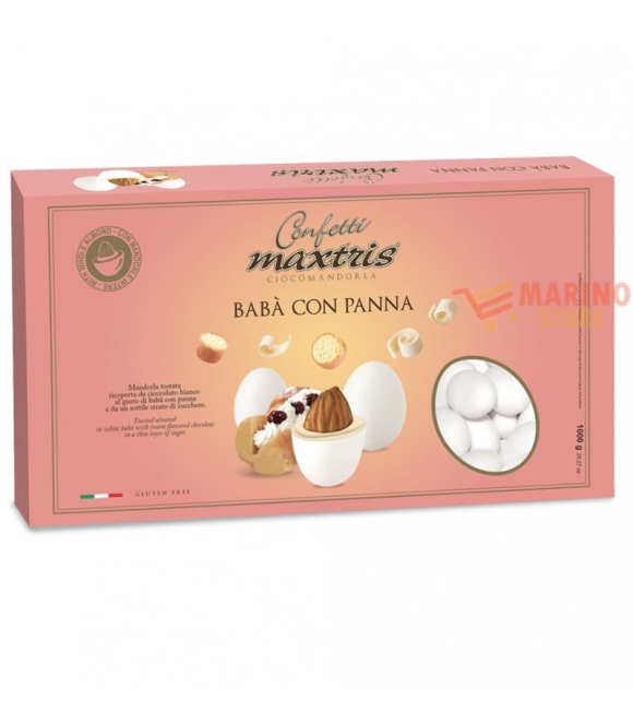 Immagine 0 di Confetti Bianchi Ciocomandorla Maxtris Gusto Babà con Panna