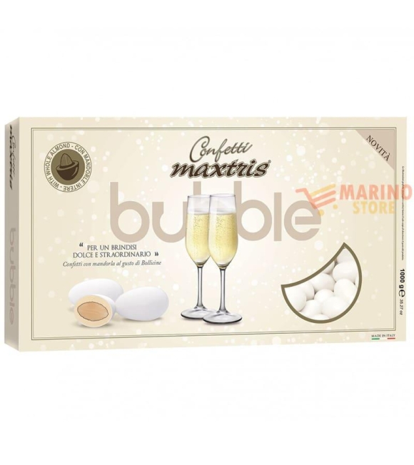 Immagine 0 di Confetti Bianchi Ciocomandorla Maxtris Gusto Bubble