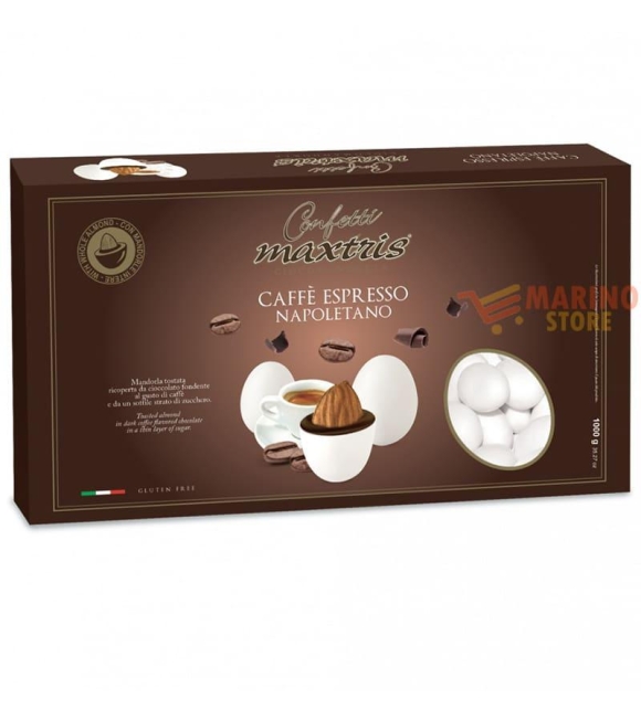 Immagine 0 di Confetti Bianchi Ciocomandorla Maxtris Gusto Caffè Espresso Napoletano