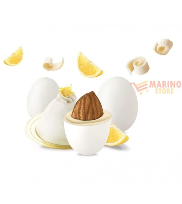 Immagine 1 di Confetti Bianchi Ciocomandorla Maxtris Gusto Delizia al Limone