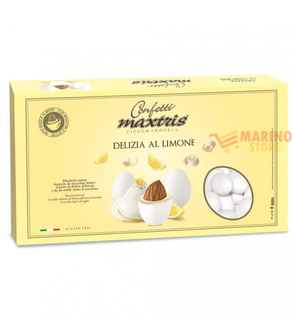 Immagine 0 di Confetti Bianchi Ciocomandorla Maxtris Gusto Delizia al Limone
