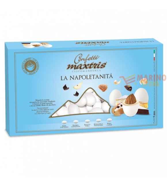 Immagine 0 di Confetti Bianchi Ciocomandorla Maxtris Gusto la Napoletanità