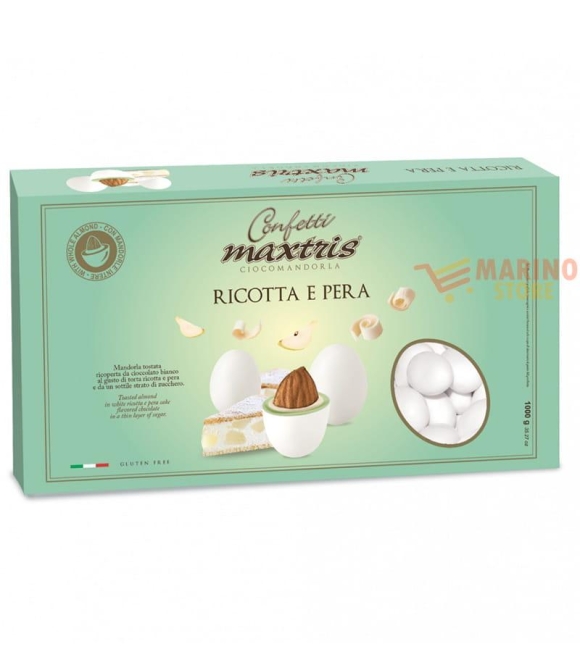 Immagine 0 di Confetti Bianchi Ciocomandorla Maxtris Gusto Ricotta e Pera