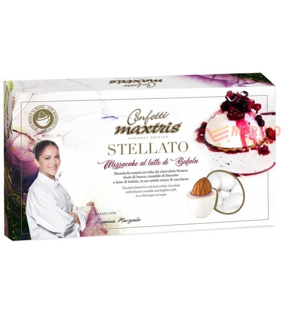 Immagine 0 di Confetti Bianchi Ciocomandorla Maxtris Gusto Stellato Mozzacake