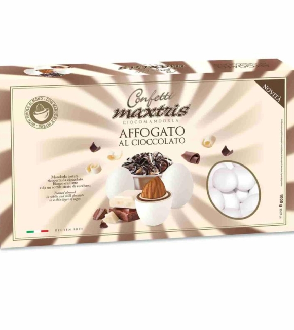 Immagine 0 di Confetti Bianchi Ciocomandorla Maxtris Gusto affogato al cioccolato
