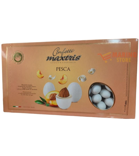 Immagine 3 di Confetti Bianchi Ciocomandorla Maxtris Gusto Pesca