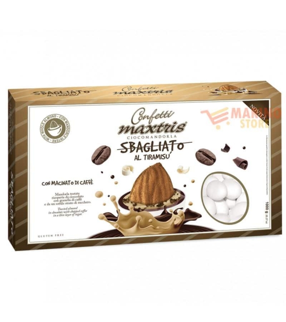 Immagine 0 di Confetti Bianchi Ciocomandorla Maxtris Gusto Sbagliato al tiramisù