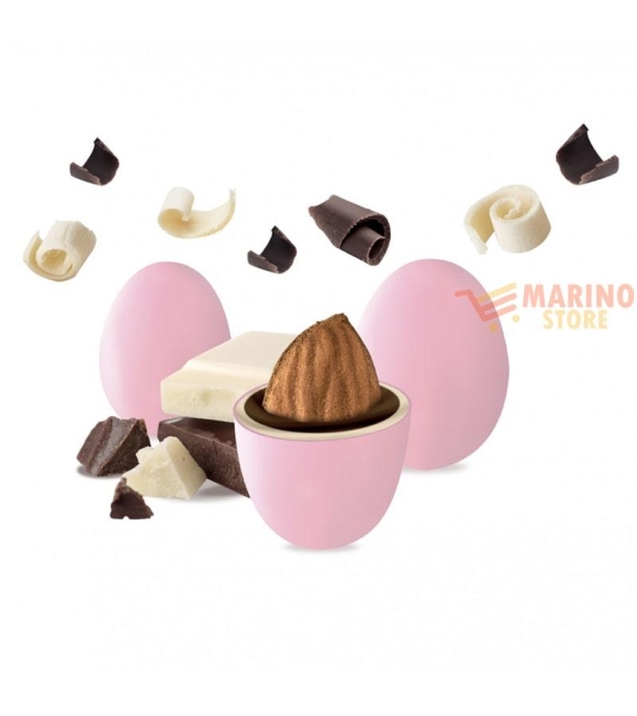 Immagine 1 di Confetti Ciocomandorla classico Dolce Arrivo Rosa Maxtris Confezionati Singolarmente