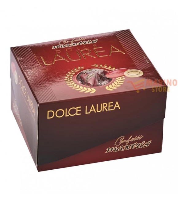 Immagine 0 di Confetti Ciocomandorla classico Dolce Laurea Rossi Maxtris Confezionati Singolarmente