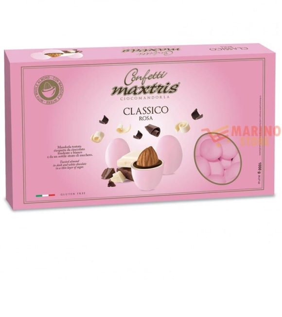 Immagine 0 di Confetti Ciocomandorla Classico Rosa Maxtris