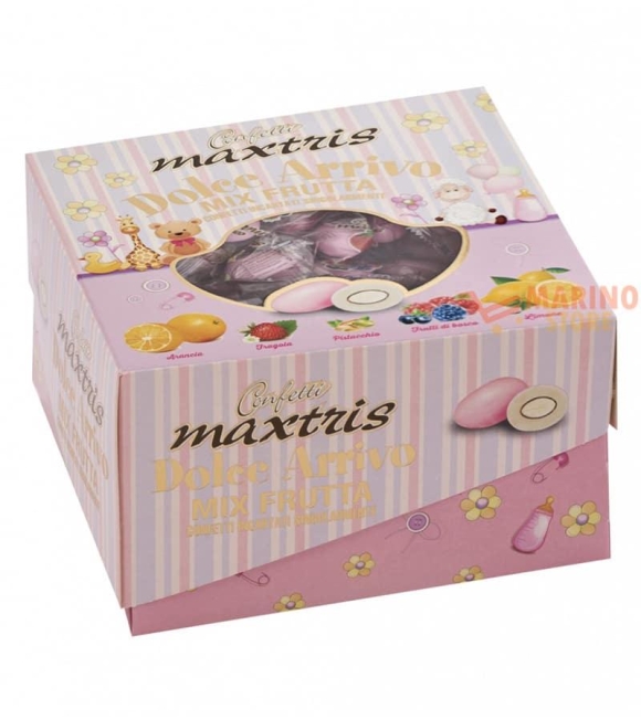 Immagine 0 di Confetti Ciocomandorla Dolce Arrivo Rosa Gusto Frutta Confezionati Singolarmente