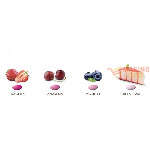 Immagine 1 di Confetti Ciocomandorla Dolce Arrivo Sfumati Rosa ai Gusti Assortiti confezionati singolarmente