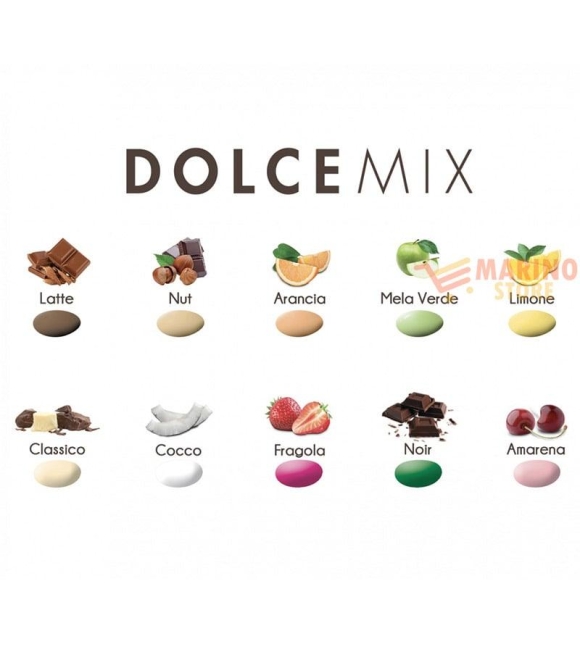 Immagine 1 di Confetti Colorati Ciocomandorla Dolce Mix Maxtris ai Gusti Assortiti alla Frutta Confezionati Singolarmente