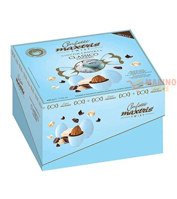 Immagine 0 di Confetti dolce arrivo sfumati frutta incartati singolarmente celesti 500 gr