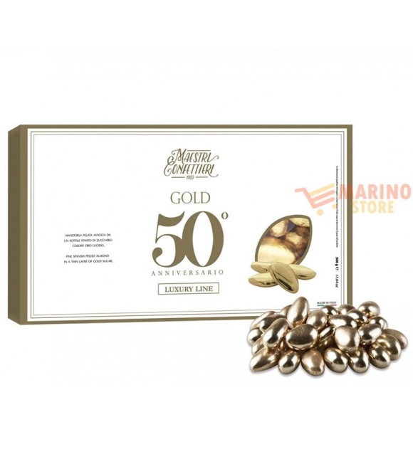 Immagine 0 di Confetti Dorati al Cioccolato Fondente Maxtris