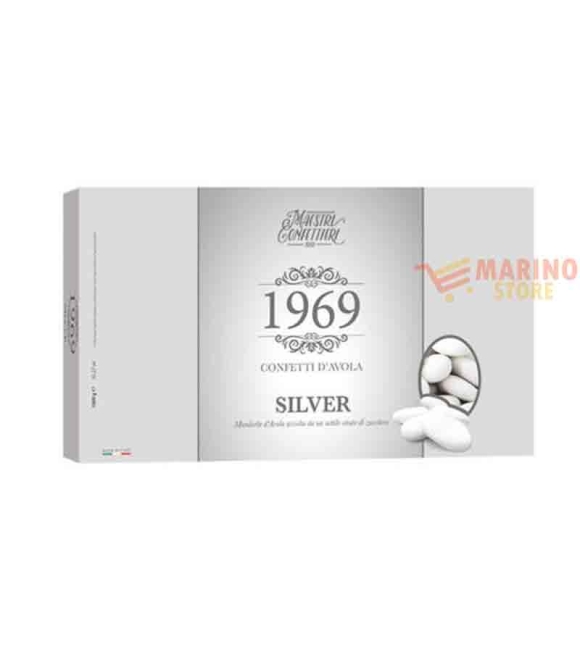 Immagine 0 di Confetti mandorla d'avola silver bianchi 1kg