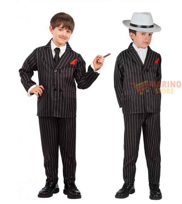 Immagine 0 di Costume Bambino Completo Gangster (12-13 anni) - Perfetto per Carnevale e Feste a Tema