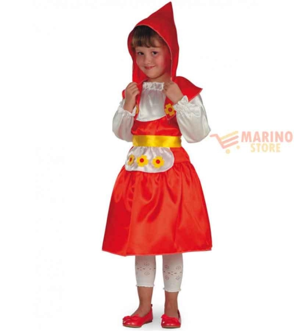 Immagine 0 di Costume Cappuccetto Rosso Bambina 6-7 Anni – Con Mantellina e Cappuccio
