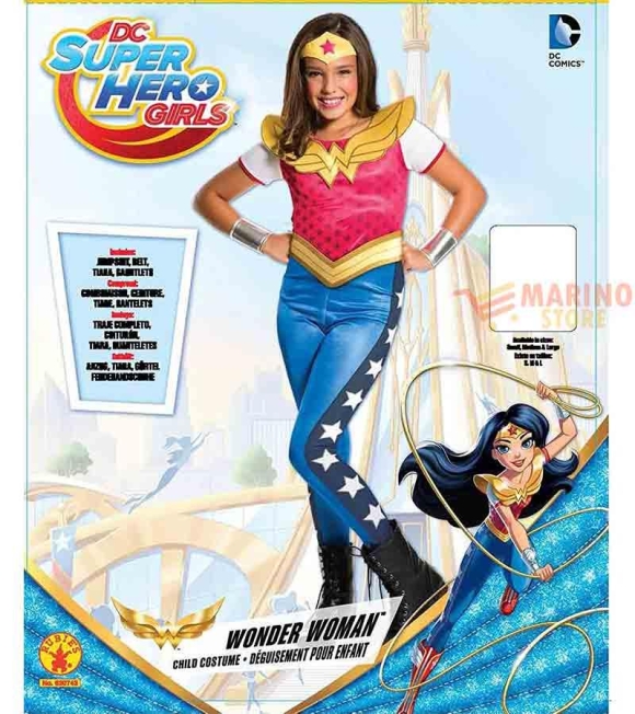 Costume Carnevale Travestimento Wonder Woman Originale DC Comics Ciao  Bambina