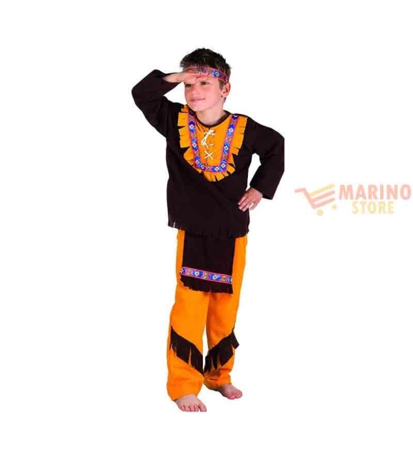 Immagine 0 di Costume carnevale bimbo indian little chief 4-6 anni