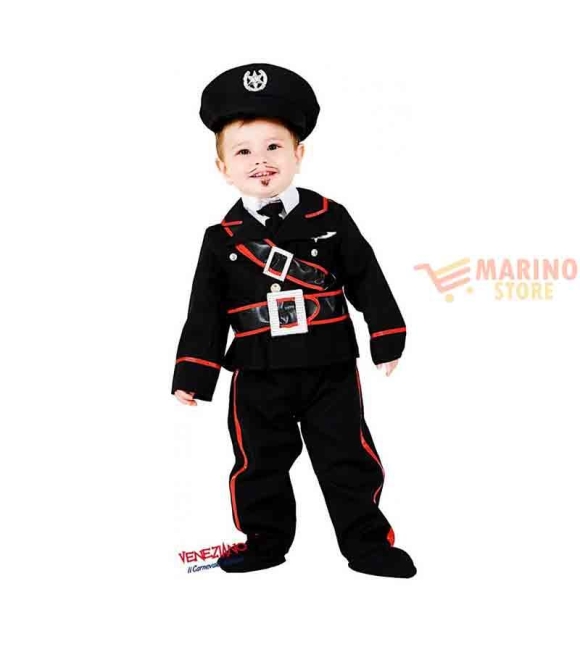 Immagine 0 di Costume carnevale piccolo carabiniere 10 mesi