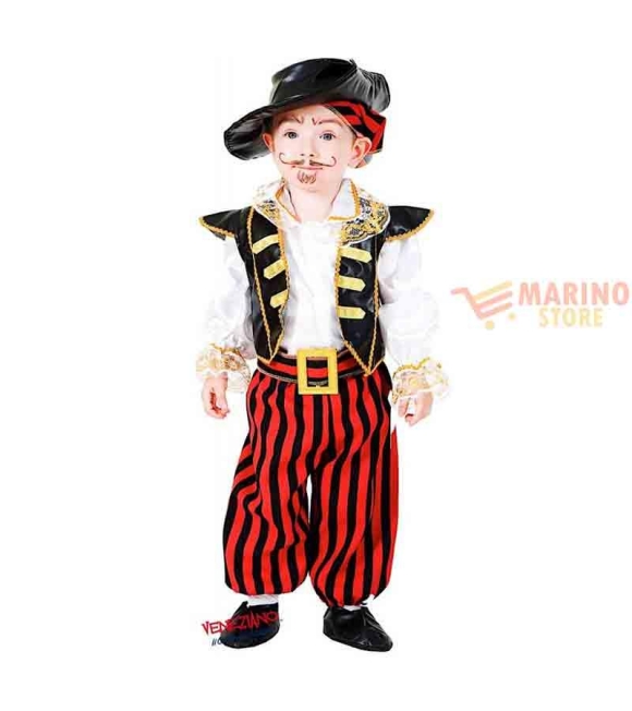 Immagine 0 di Costume carnevale piccolo pirata 10 mesi