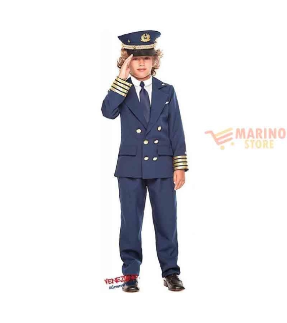Immagine 0 di Costume carnevale pilota di linea ragazzo taglia M
