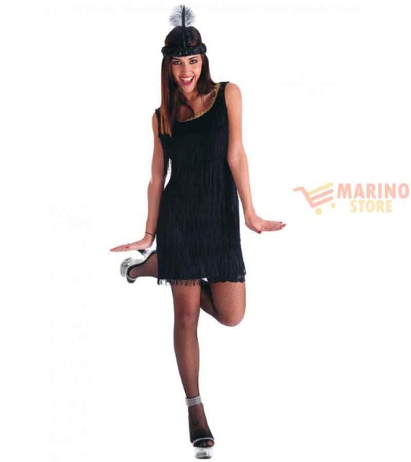 Immagine 0 di Costume donna charleston nero S/M/L 38-44 - Perfetto per Carnevale Halloween e Feste a Tema