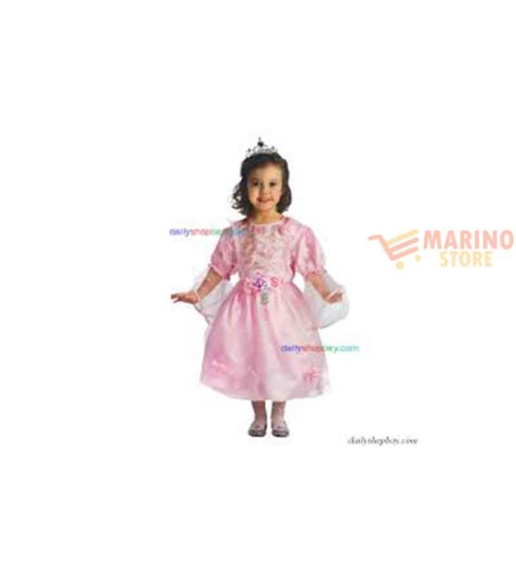 Immagine 0 di Costume Principessa Rosa Taglia IV in Busta - Abito Elegante per Bambina