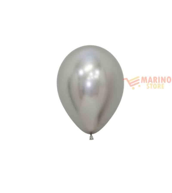 Immagine 0 di Palloncini Argento  lattice chrome 5