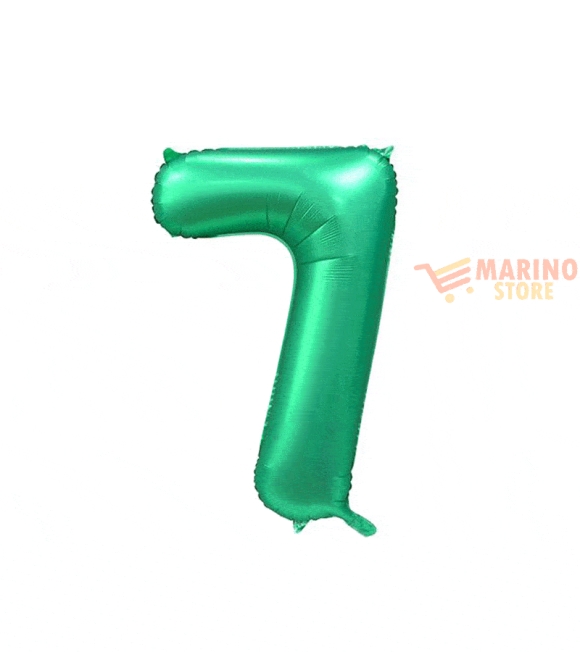 Immagine 0 di Palloncino numerone 7 in mylar da 1 mt verde