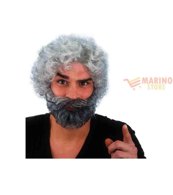 Immagine 0 di Parrucca e barba grillo in valigetta
