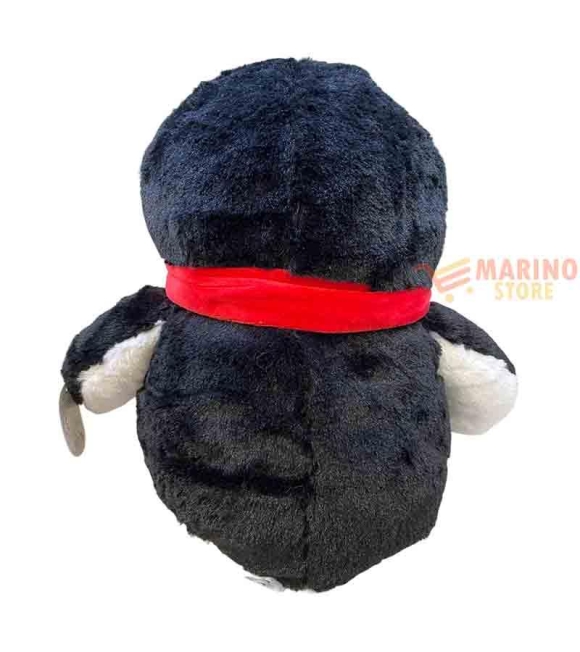 Immagine 1 di Peluche pinguino 35 cm con cuore rosso ti amo