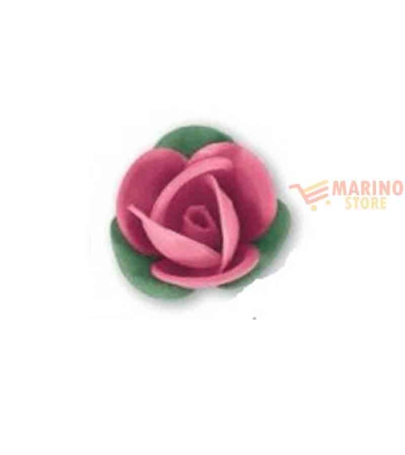 Immagine 0 di Rose rosa con foglie pz 10