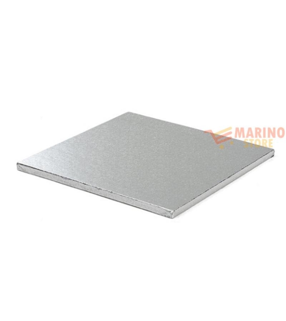 Immagine 0 di Sottotorta Quadrato Argento 40x1,2 cm