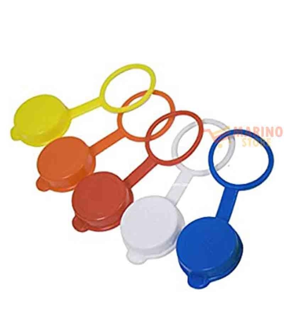 Immagine 0 di Tappi con anello in plastica colori assortiti per bottiglia 100 pezzi