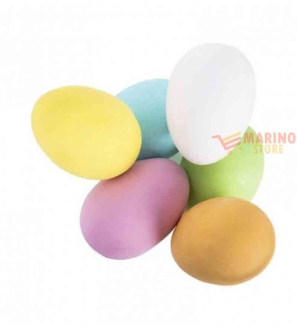 Immagine 1 di Uova di gallina confettato e colorato 6 pz all'interno vuoto gr,210