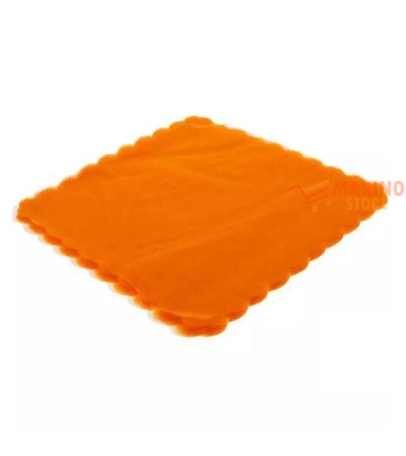 Immagine 0 di Velo Organza Smerlato Quadrato Color Arancio 23 cm 1 pezzo