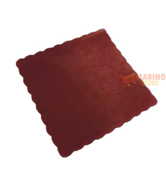 Immagine 0 di Velo Organza Smerlato Quadrato Color Bordeaux 23 cm 1 pezzo