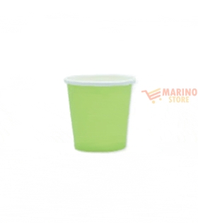 Bicchiere Verde mela 80 cc ecolor in carta 25 pz