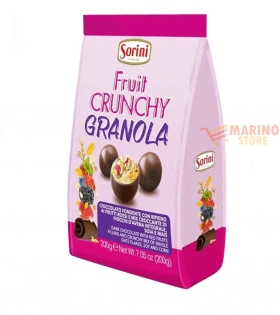 Busta praline di cioccolato crunchy fruit granola g.200