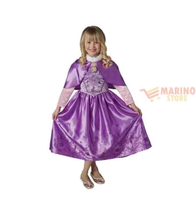Costume carnevale bimba principessa rapunzel 3-4 anni