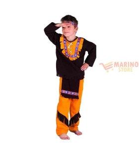 Costume carnevale bimbo little chief 10-12 anni