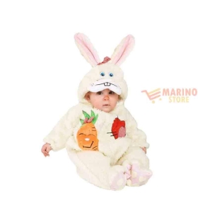 Costume carnevale simpatica coniglietta 3/6 mesi