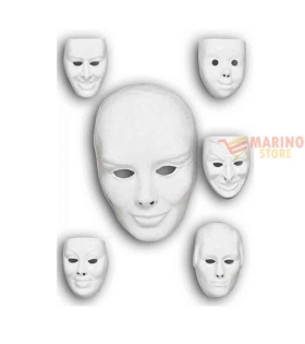 Maschera viso bianco da pitturare