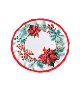 Natale Floral Christmas - piatto fondo 24 cm - 6  pz