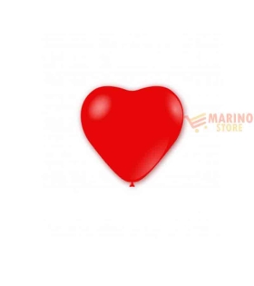 Palloncino cuore rosso in lattice 12 pollici 30 cm anche per gonfiaggio elio pz 100