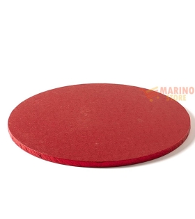 Sottotorta Cartone Rosso Tondo 40X1,2 cm